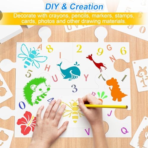 95 Pcs Blank Puzzle Pieces to Draw on, Make Your Own Puzzle Jigsaw