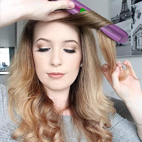 ANGENIL Pro Twist Flat Iron Curling Iron in One, Dual Voltage
