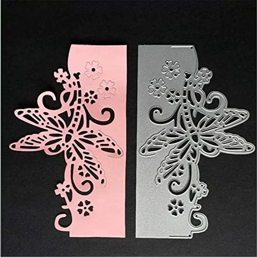 Scrapbooking Die-Cuts for Card Making, Christmas Metal Cutting Dies, Paper Craft Punch Template, Background Embossing Stencils, DIY Album Décor (Dragonfly-15.5x9.3cm)