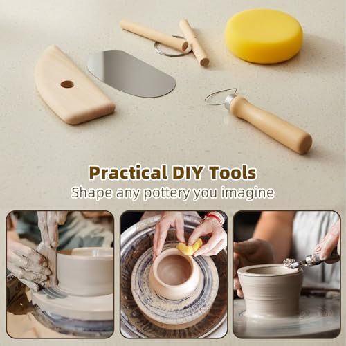 31 Pcs Clay Tools, Pottery Tools for Polymer Clay Air Dry Clay Sculpting Tools Kit for Carving, Stippling, Molding, Shaping Clay Crafts, Pottery Kit with Bag for Beginners Expert Artists DIY Hobbyists