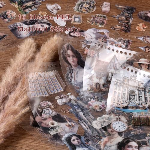 Scrapbooking Stickers 300 Pre-Cut PET People &Washi Stickers