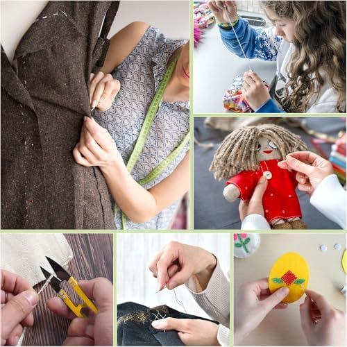 Goeveo Sewing Kit for Adults, 198pcs Newly Upgraded Needle and Thread Kit Gifts for Mom Grandma Friend, Sewing Accessories with Case Portable for Home, Work, Travel, Emergency (198pcs Sewing Supplies)
