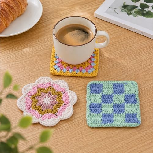 HOUSE CREATIVITY Crochet Kit for Beginners Adults - Complete Set with 20 Colors Yarn, Video Tutorials, Hooks | Learn to Crochet DIY Craft Kit for Women & Adults