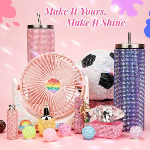 48000Pcs Resin Jelly Rhinestones, 48 Colors 3mm Bedazzling kit