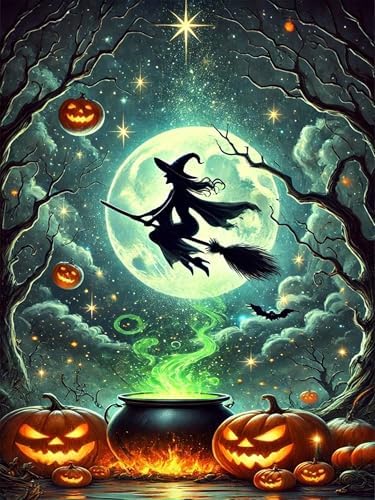 Axquilon Halloween Diamond Art Kits for Adults 12x16 inch