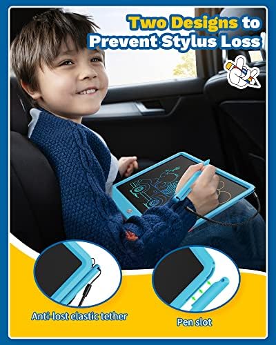 TEKFUN Toys 12" LCD Writing Tablet for Kids Ages 3–8, Drawing Tablet Toy for Boys & Girls, Easy Way to Keep Kids Busy, Mess-Free Doodle Board for Travel, Learning & Play