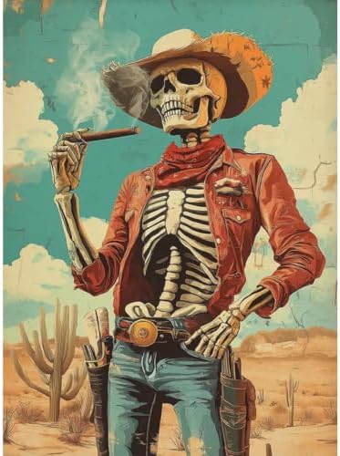 KICHANG Skull Diamond Art Kits for Adult Diamond Painting Kit for Beginner
