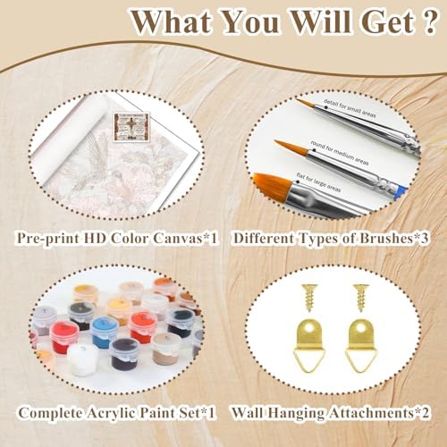 Jesus Paint by Number for Adults, Paint by Numbers Kit for Adults Beginner