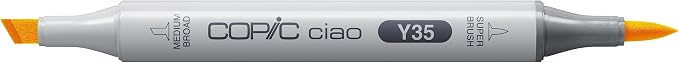 Copic Markers Y35 Ciao with Replaceable Nib, Maize