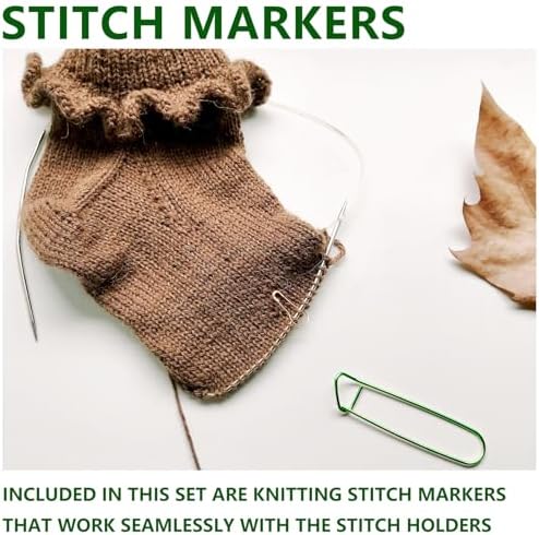 36pcs Yarn Stitch Holder Stitch Holders for Knitting Cable Needles Colorful
