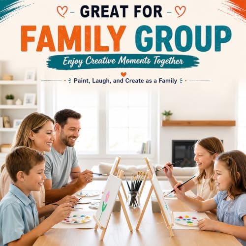 4 Pack Paint Set for Couples and Families with Portrait & Cartoon Guides