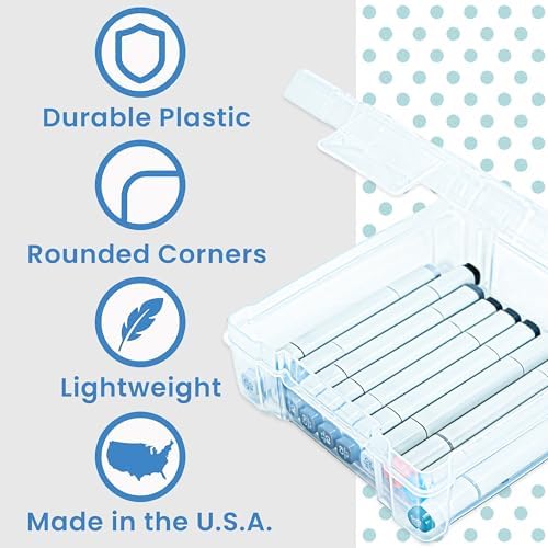 ArtBin 6953AB ClearView 6" x 6" Box Art & Craft Organizer, [1] Plastic Storage Case, Clear