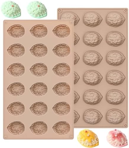Walnut Silicone Molds for Chocolate, Candy, Cake Decoration