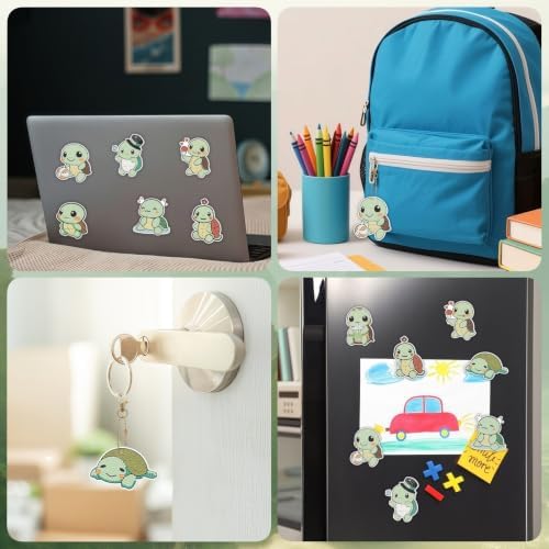 Bulerrylulu 9 Pcs Turtle Diamond Painting Magnets Kits Cat Fridge Magnet Stickers Diamond Art Painting Keychains Gem Painting kit for Beginners Adults DIY Art Craft Gifts Home Decors
