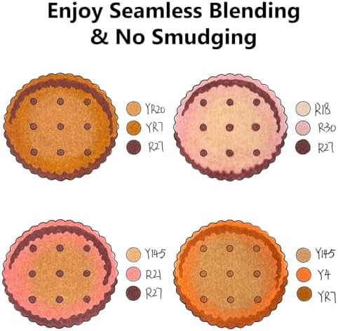 SFAIH Skin Tone Alcohol Markers Brush & Chisel - 11 Light Portrait Colors