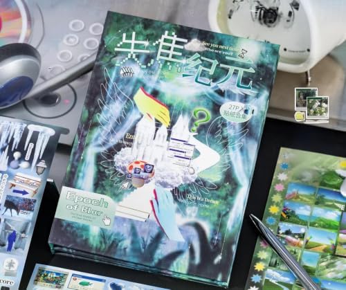 Dreamcore Y2K Retro Sticker Book, 27 Sheets Stickers, Epoch of Blur