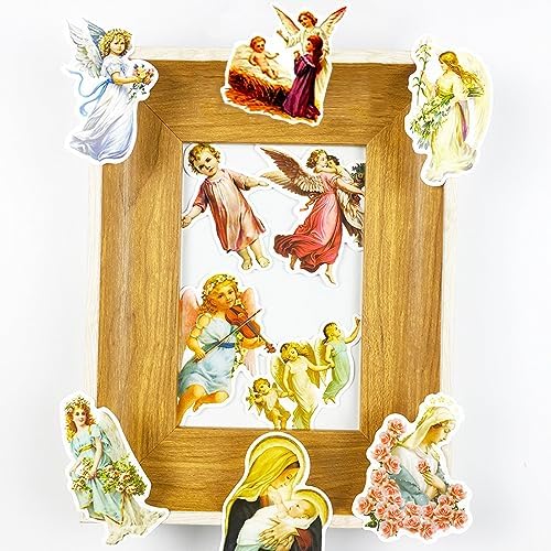 Catholic Stickers Religious Bible Faith Cross Sticker Pack Gifts for Adults Teens and Kids, 60PCS Aesthetic Catholic Jesus Stickers for Water Bottles Laptops Suitcases Skateboards Guitar
