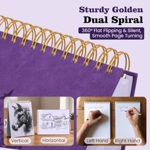 Blank Notebook Journal, Hardcover Sketchbook, 300 Page No Bleed Thick Paper