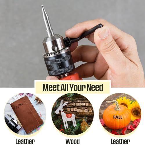 105 Pieces Wood Burning Tip Pyrography Wood Burning Tip Set Including Letter Number Symbol Wood Burning Tip for Wood Burner DIY Embossing Wood Burning Carving Crafts