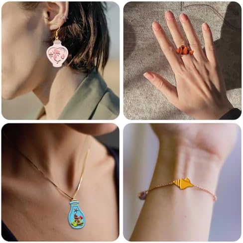 16Pcs Glass Bottle Polymer Clay Cutters Drift Bottle Ocean World Clay Earrings Cutters Polymer Jewelry Cutter for Earrings Making Birthday Party DIY Supplies