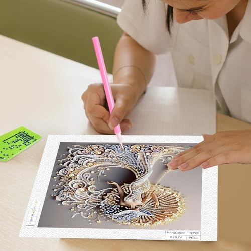 AiYuanzsh 5D Special Shaped Diamond Painting Kit - Charming Goddess Design, Unique Crystal Rhinestone Diamond Art Set for Beginners and Adults, Perfect for Home Wall Decor and Holiday Gifts