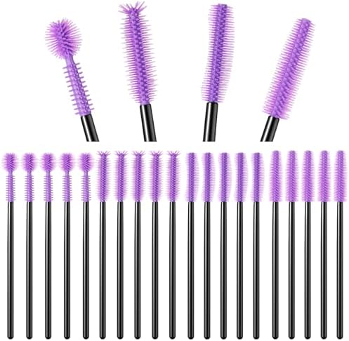 20 Pcs Sewing Machine Cleaning Brushes Reusable Silicone Cleaner,Black, Purple