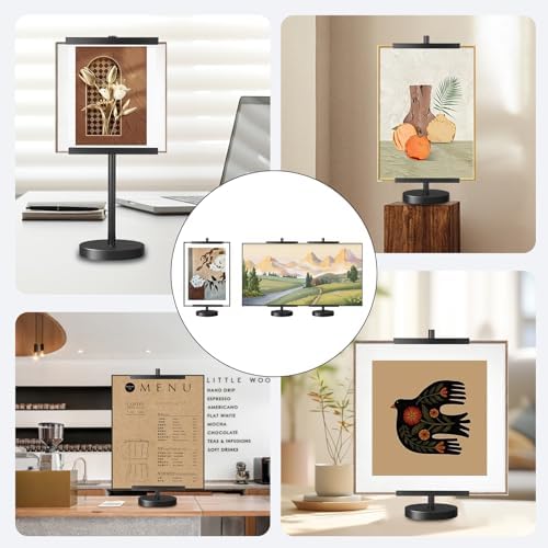 28''Adjustable Tabletop Easel Stand, Picture Easels for Display-Black