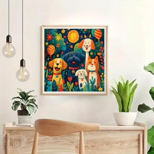 YOLENIX Dog Diamond Art Kits for Adult Diamond Painting Kit for Beginner