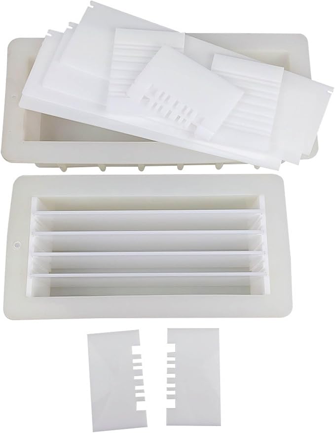 Silicone Loaf Soap Mold Dividers Plastic Partition Clapboard Rectangular White DIY Handmade Swirling Making Tools Silicone Mold