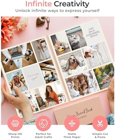 Vision Board Book Magazines with 1000+ Images – Scrapbook Supplies, Crafts for Adults, Clip Board, Junk Journal Supplies, Journaling Supplies, Board Books, Scrapbooking Supplies, Art Kit