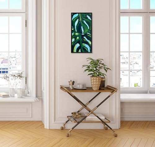Kate and Laurel Sylvie Blank Framed Canvas Wall Art; 14x26.5 Black Beaded; Modern Empty Canvas for Paint-Your-Own Art; Ready to Paint Premium Canvas Already Framed