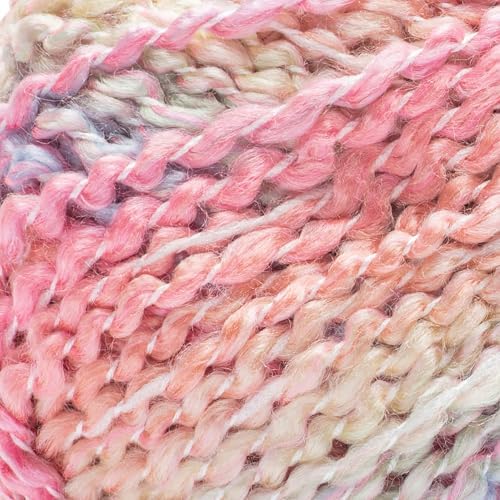 Loops & Threads Textured Twist Yarn - Yarn for Knitting, Crochet, Weaving, and Arts & Crafts - Multi, Acrylic Blend, 6 oz