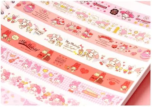 Pink Washi Tape Set – 8 Rolls Cute Decorative Paper Masking Tape for Journaling, Scrapbooking, Planner Stickers & DIY Crafts
