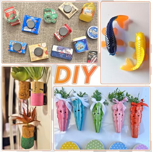 100 Pack Ceramic Magnets for Crafts, 15X3mm