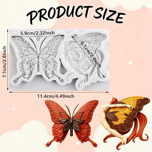 Butterfly Polymer Clay Molds Butterfly Fairy Silicone Mold