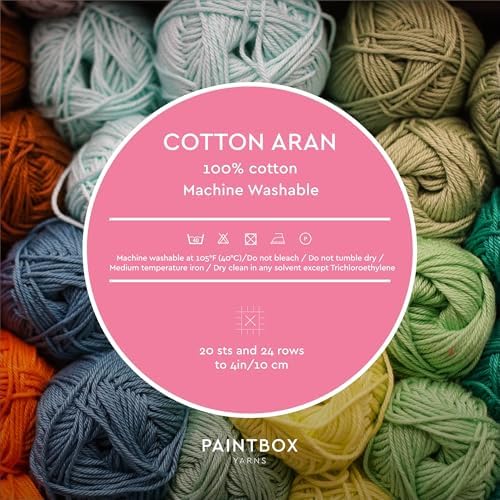 Paintbox Yarns 100% Cotton Aran Yarn 1.76oz / 50g, 93yds / 85m