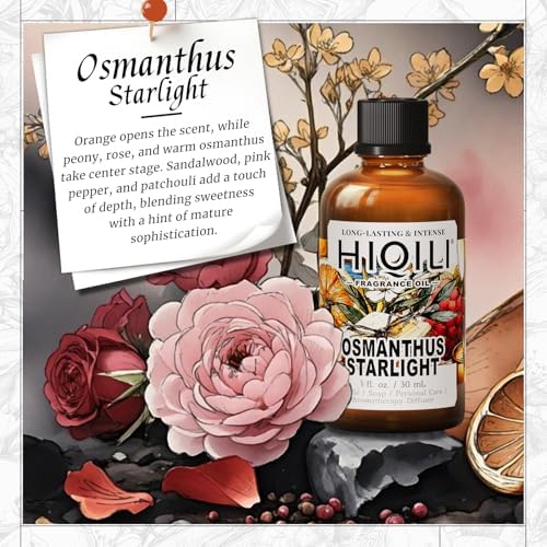 HIQILI Osmanthus Starlight Fragrance Oil for Diffuser Candle & Soap Making