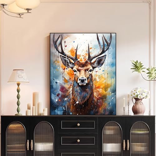 XTCIXAL Paint by Numbers Kit for Adults, Deer, 16X20 Inch