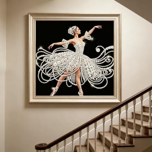 Pearl Diamond Painting Kits for Adults, Diamond Art for Elegant Dancer