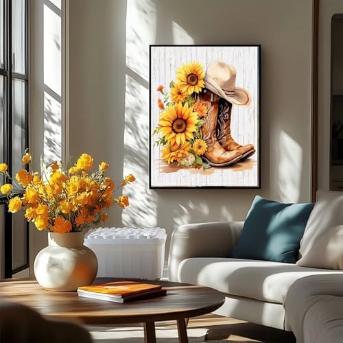 AIBOERL Paint by Numbers Kit for Adults Beginner, Boots, 12X16In