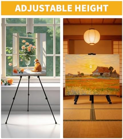 Easel Stand for Sign, Art Painting Artist Display Tripod 17" to 63"