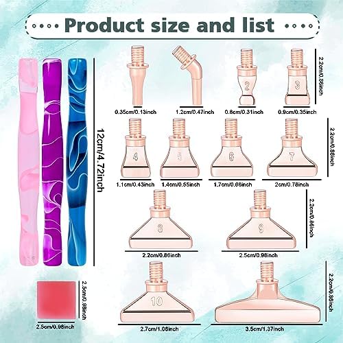 DoreenBow 21Pcs Diamond Art Tools Metal Thread Tip Diamond Art Accessories