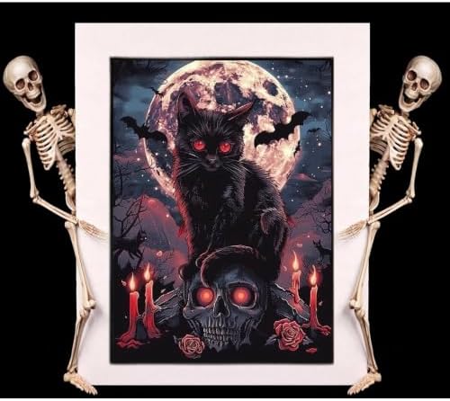 Halloween Diamond Art Kits for Adults,Diamond Painting Kits for Beginner 5D