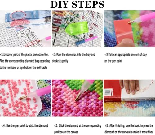 wavaiov 5D Diamond Painting Kits for Adults Beginners, American Flag Flower Full Round Drill Diamond Art Kits, Independence Day Gem Art Paint by Diamonds Dots Crafts Kits for Home Decor 12x12Inch