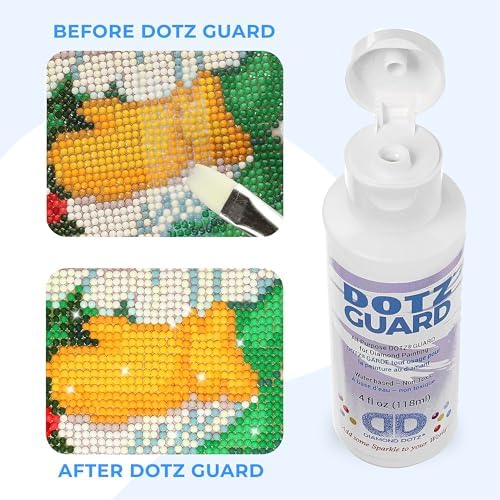 Diamond Dotz Guard Sealer for Diamond Painting Art, Clear Glossy Coat
