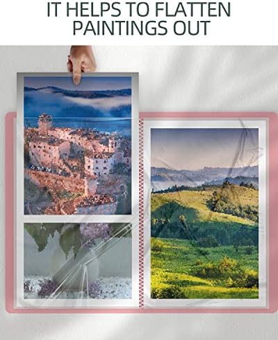 SXhyf A3 Diamond Painting Storage Book 16.5x12.1in for Display 60 Pages