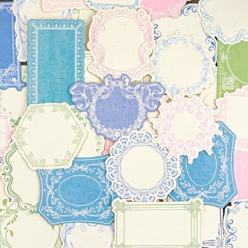 120Pcs Vintage Scrapbook Supplies Embossed Papers,Junk Journal Supply