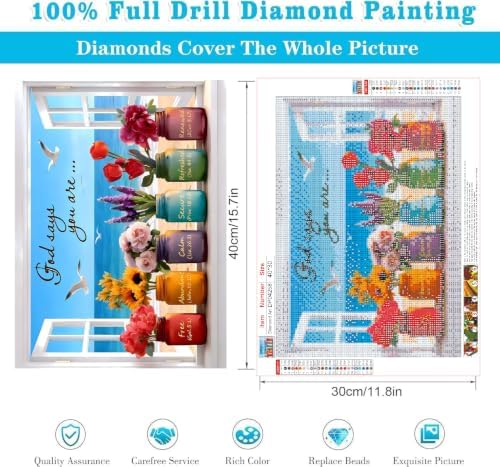 Diamond Painting Art Kits, Flowers DIY Diamond Art Home Decor