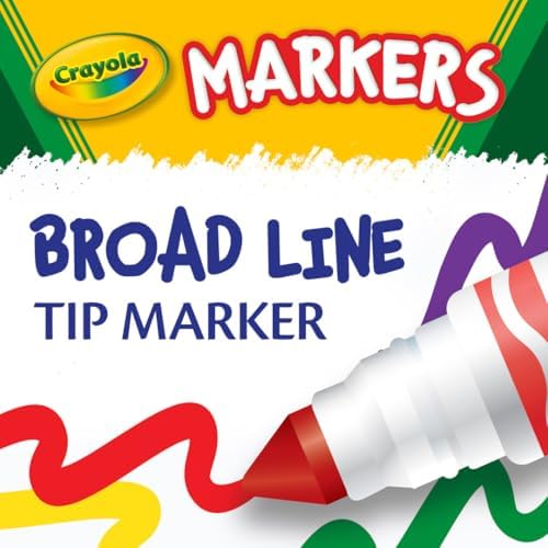Crayola Broad Line Markers Classpack (256 Ct), Bulk Markers for Kids, Art Supplies for School, Classroom Must Haves, Preschool & Kindergarten Supplies
