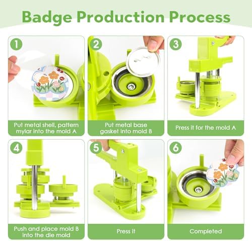 75 mm 3" Large Button Press Machine Interchangeable Die Mold for Slide Rail Button-Maker Machine Supplies for Pin Press Machine